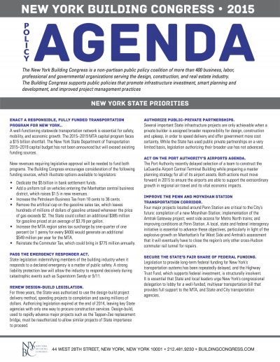 2015 Policy Agenda